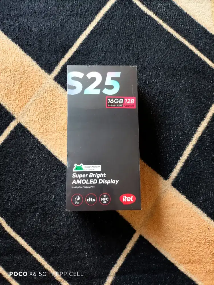 Itel S25 8+8GB/128 GB NEW Garansi resmi