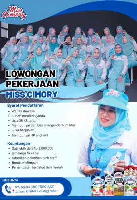 Lowongan pekerjaan Miss Cimory