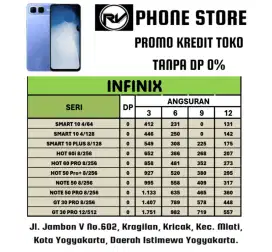 KREDIT HP INFINIX HOT & NOTE TANPA DP LANGSUNG CAIR HARI INI