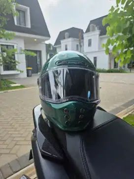 Dijual HELM HJC V10 HIJAU rare LIKE NEW