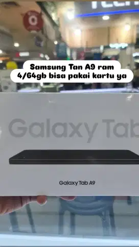 Samsung Tab A9 4/64gb baru bisa pakai kartu