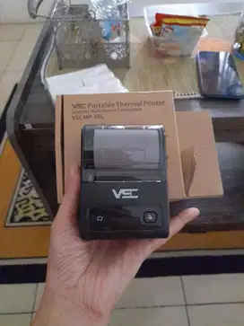 Printer thermal cetak nota penjualan ukuran 58mm warna hitam merk VSC