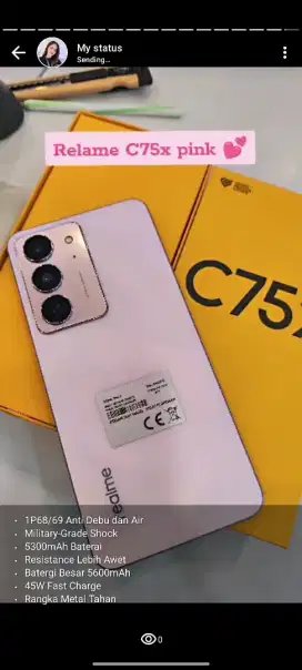 REALME C75X 8/128GB , BARU