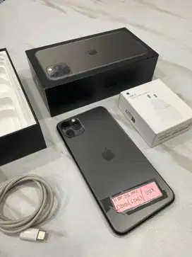 IPHONE 11 PRO MAX 256GB GREY FULLSET INTER BEA CUKAI 2ND
