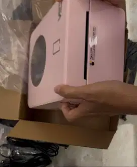 Printer label bluetooth thermal ukuran 100mm cetak resi warna Pink