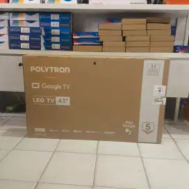 POLYTRON GOOGLE TV 43INCH PROMO TERBATAS BISA KREDIT TANPA DP