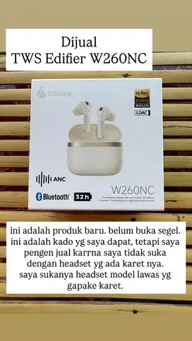 Headset Earphone TWS Edifier w260NC