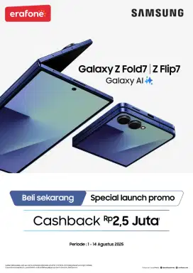 SAMSUNG Z FOLD 7 CASHBACK 2.5juta