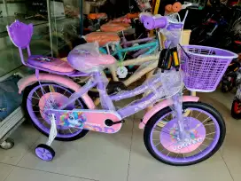 Sepeda Anak Perempuan Sepeda Mini CTB 18 Inch VORTEC ( PINK ) ( UNGU