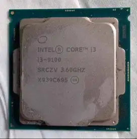 Prosesor Intel Core i3 9100 Non F Tray Tanpa Fan normal