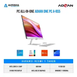 All In One PC Advan Inte Core i5 Gen 12 8GB/512GB