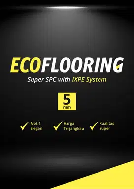 SPC ECO Flooring By TACO Tebal 5mm Motif Wood dan Stone Include IXPE