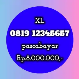 NOMOR CANTIK KOLEKSI XL 12345657
