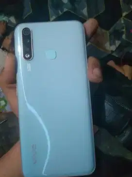 Jual hp  Vivo y19 ram 8/256,retak berapa helai selain itu normal