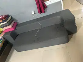 Dijual sofa bed warna abu