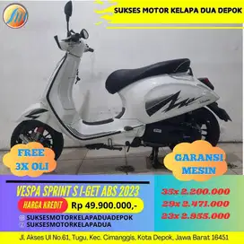 PIAGGIO VESPA SPRINT S I-GET ABS 2023 CASH/KREDIT PROSES CEPAT