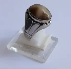 Cincin batu tapak jalak jadul preloved.