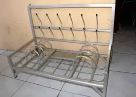 Rak Piring Aluminium Gantung 80 cm