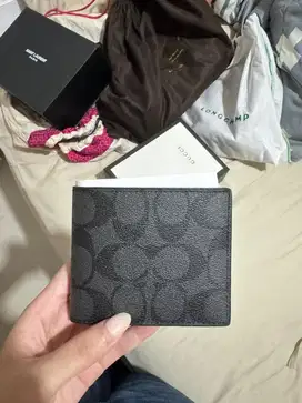 Coach Slim Billfold Wallet In Signature