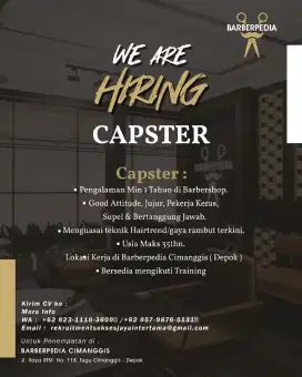 Dibutuhkan capster
