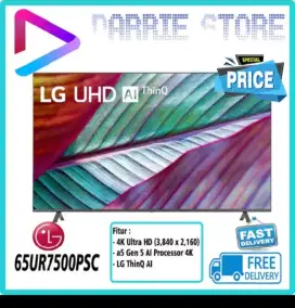 Tv LG 65 inc baru segel garansi resmi + pasang bracket