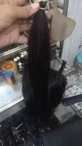 Rambut sambung hair extension asli