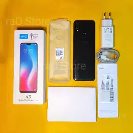 Vivo V9 4/64 warna Black, Bekas pemakaian FULLSET