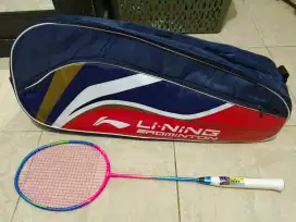 Raket Badminton Lining Windstorm 72S New Pink