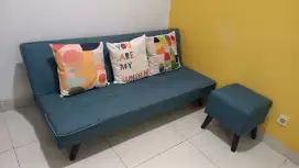 Sofa bed kondisi bagus gratis 5 bantal