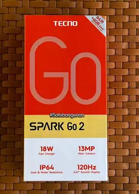 Tecno Spark Go 2 Ram 3/64 Gb Baru Segel Box Garansi Resmi 12 Bulan