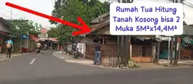 Bangunan Rusak Hitung Tanah Kosong 70M² SHM Akses Pinggir Jalan Ceger