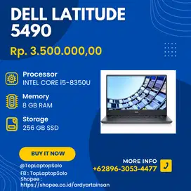 DELL LATITUDE 5490 - INTEL CORE i5-8350U - RAM 8 GB - SSD 256 GB