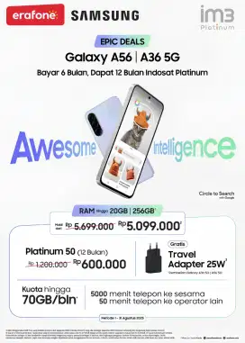 PROMO MERDEKA SAMSUNG GALAXY A36 5G & A56 5G