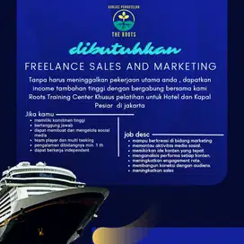 Di butuhkan marketing freelance untuk pelatihan siap kerja