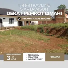 Tanah Siap Bangun Dekat Pemkot dan Alun Cimahi Harga Mulai 3 jutaan/m