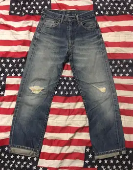 Selvedge Blue Jeans Levis 502 Original barang rare