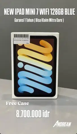 Ipad mini 7 128 wifi only new