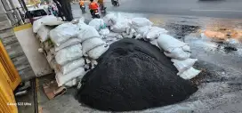 Urukan bekas cor keramik , pakai semen super