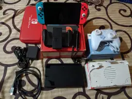 Nintendo Switch Oled ¢FW 256GB Fullset ori+Bonus