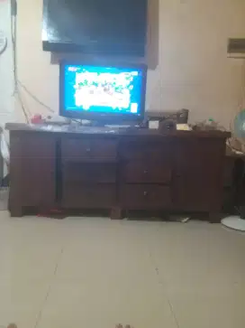 LEMARI PAJANGAN JATI FULL