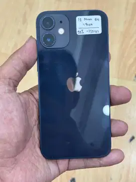 Iphone 12 mini 64Gb midnight second ibox bh 92% fullset ori like new