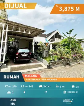 Rumah Dijual di Ijen Nirwana, Klojen - Malang