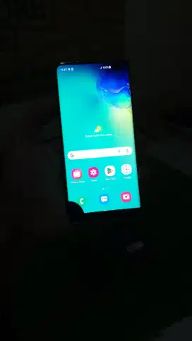 SAMSUNG S10 PLUS SEIN 8/128 GB DUAL MINUS TOMPEL FUNGSI 100% NORMAL