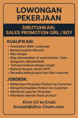 Lowongan SPG/SPB Supermarket Bahan Bangunan