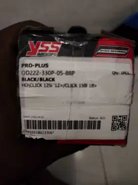 Shockbreaker YSS Pro plus Hitam Ori