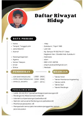 Cari pekerjaan pengalaman teknisi dll