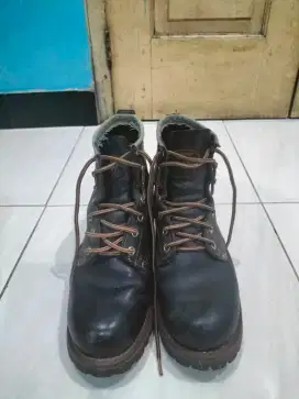 Sepatu touring kulit asli