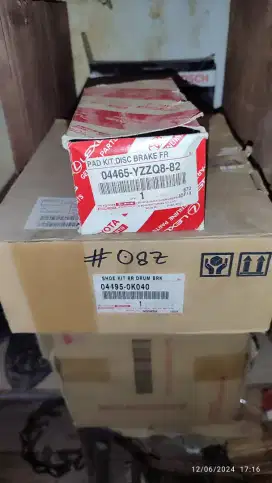 Brake pad dan brake shoe innova