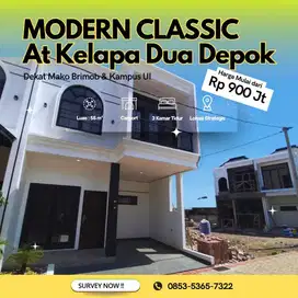 Dekat KRL & Kampus UI Rumah ideal pasangan Aktif