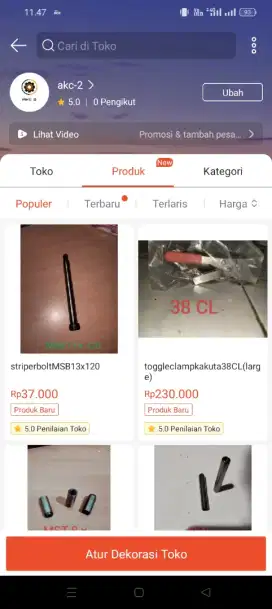Jual sparepart moulding dan Milling